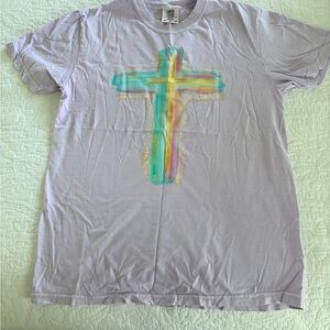 Comfort Colors Easter Cross tshirt